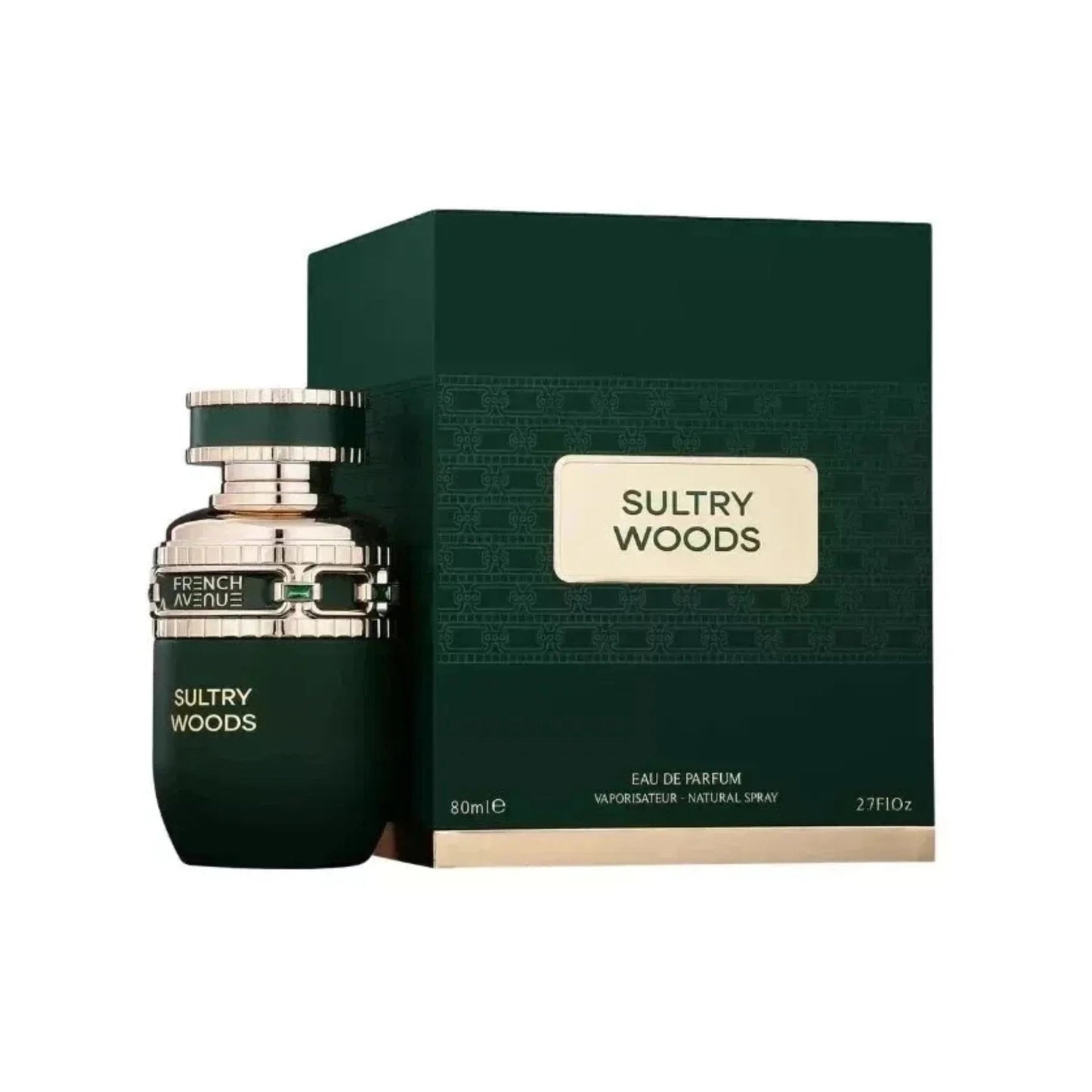 French Avenue Sultry Woods Eau de Parfum perfume bottle