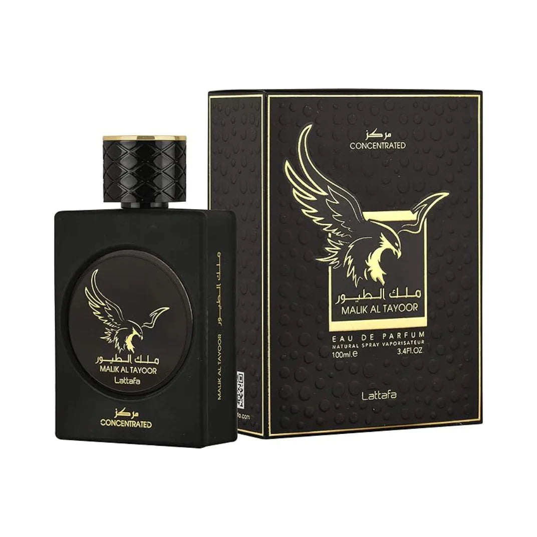 Lattafa Malik Al Tayoor Concentrated Eau de Parfum packaging box