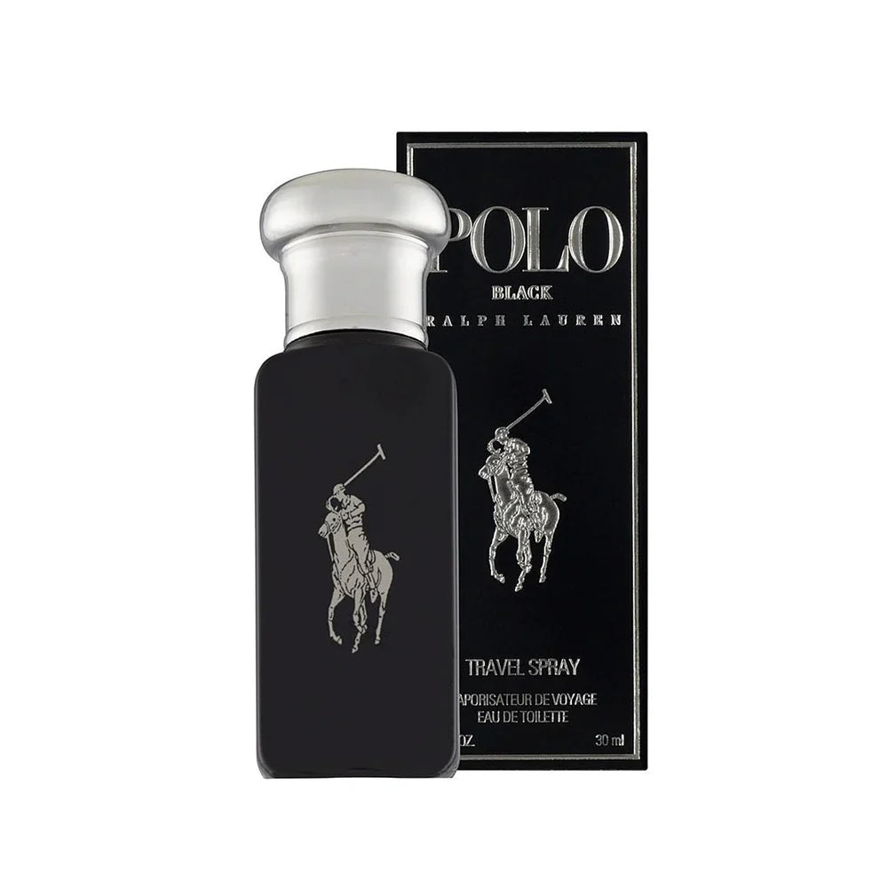 Ralph Lauren Polo Black Eau de Toilette bottle close-up detail