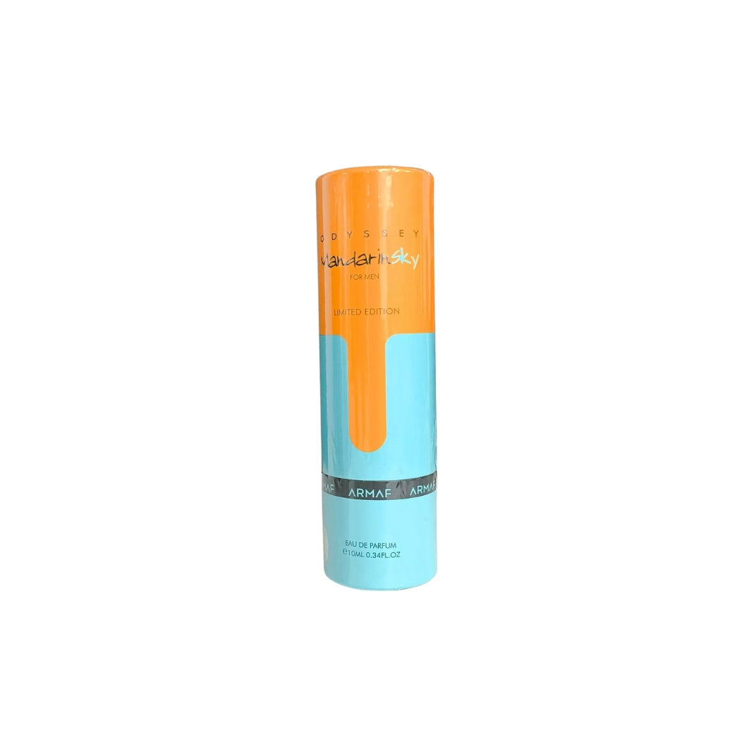 Armaf Odyssey Mandarin Sky Eau de Parfum bottle close-up detail