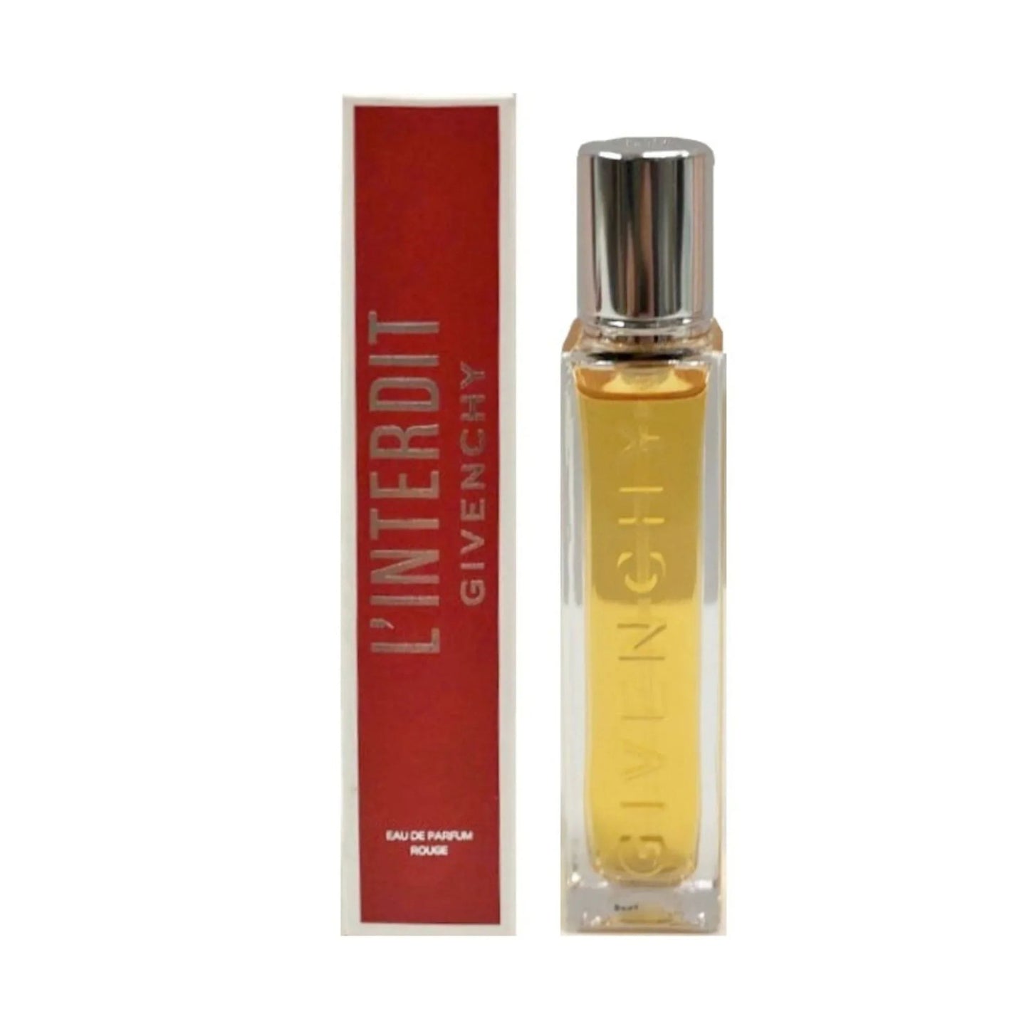 Givenchy L'Interdit Rouge Eau de Parfum bottle close-up detail