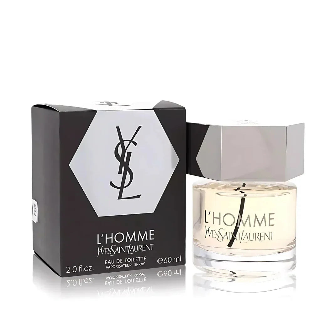 Yves Saint Laurent L'Homme Eau de Toilette bottle close-up detail