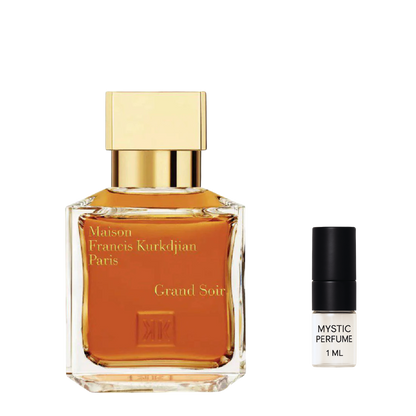 Maison Francis Kurkdjian Grand Soir sample vial label detail