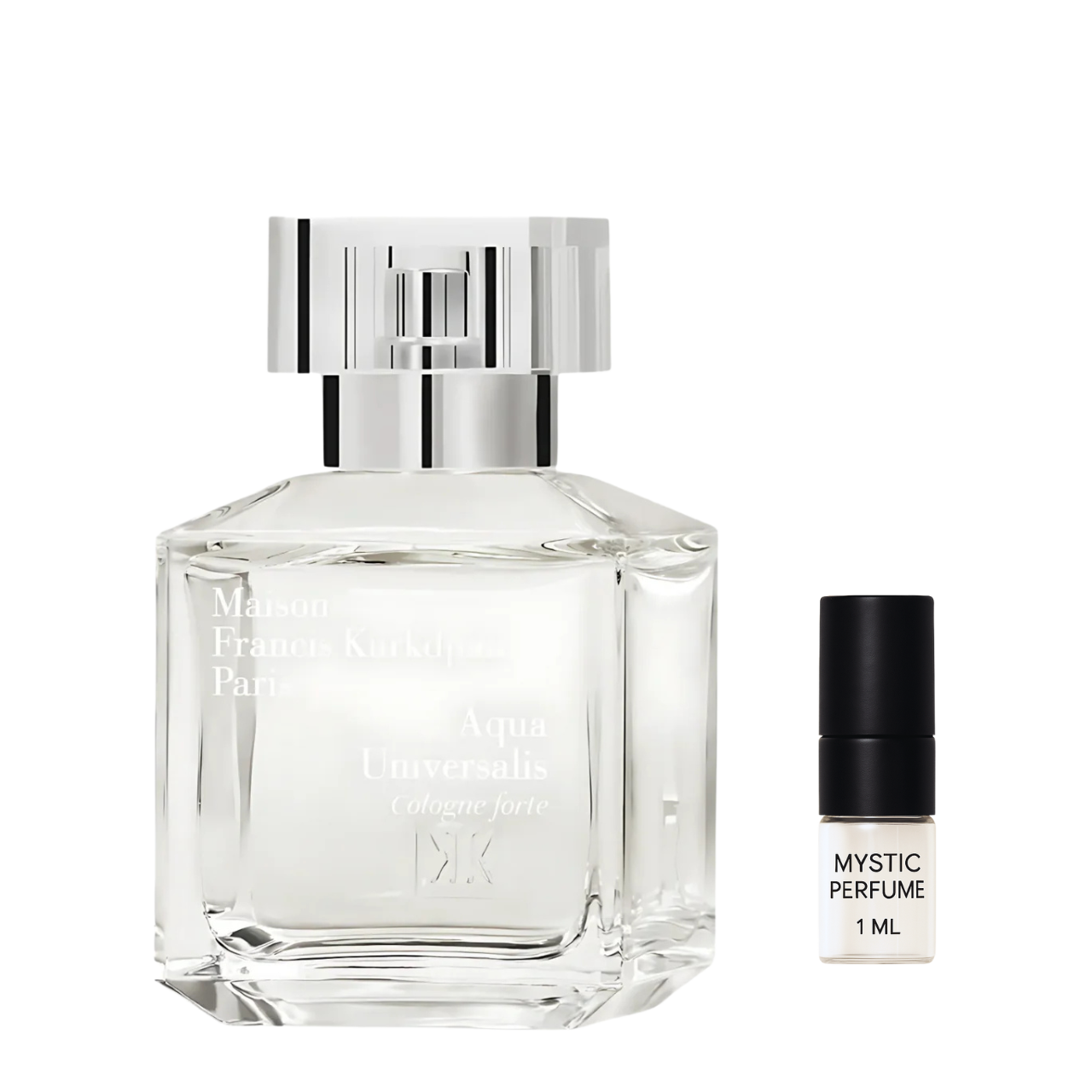 Maison Francis Kurkdjian Aqua Universalis Forte Cologne sample vial label detail