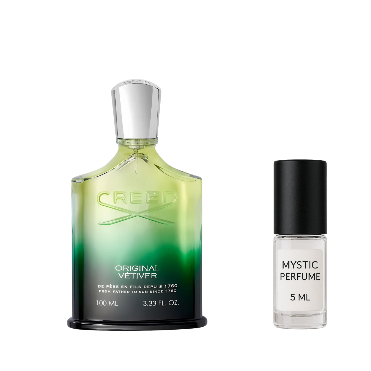Creed Original Vetiver sample vial label detail
