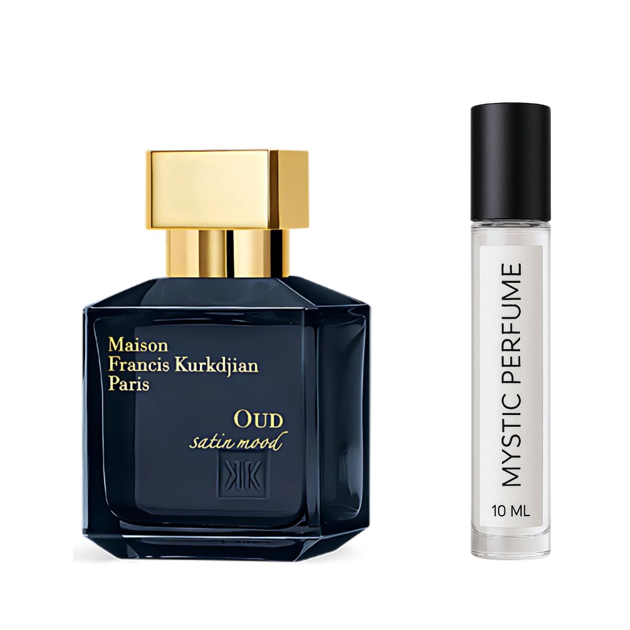 Maison Francis Kurkdjian Oud Satin Mood Eau de Parfum sample vial label detail