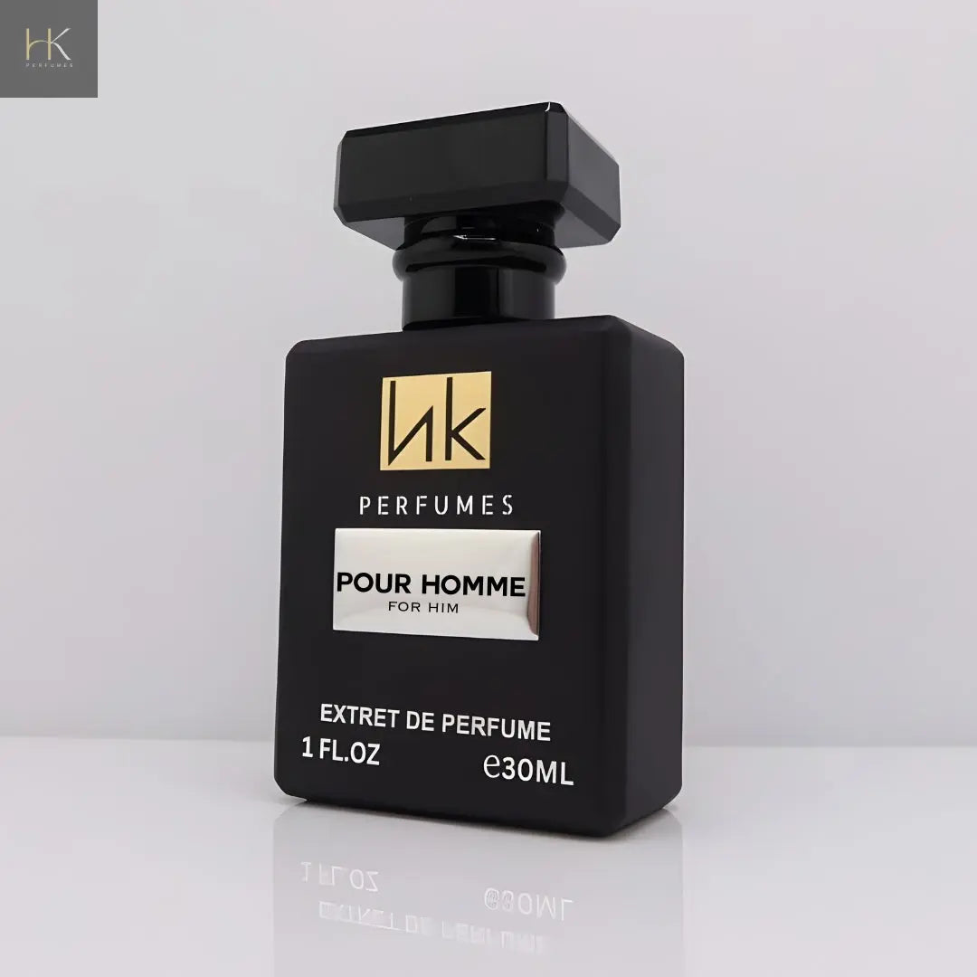 Pour Homme bottle close-up detail