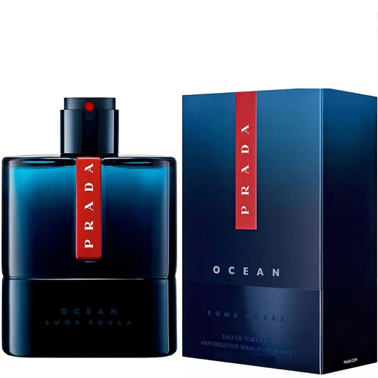 Prada Luna Rossa Ocean Eau de Toilette perfume bottle