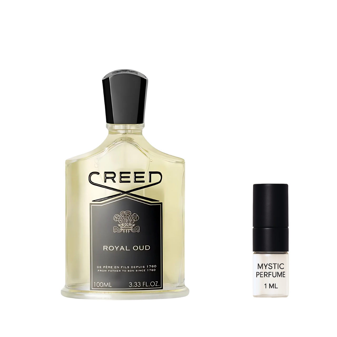 Creed Royal Oud sample vial label detail