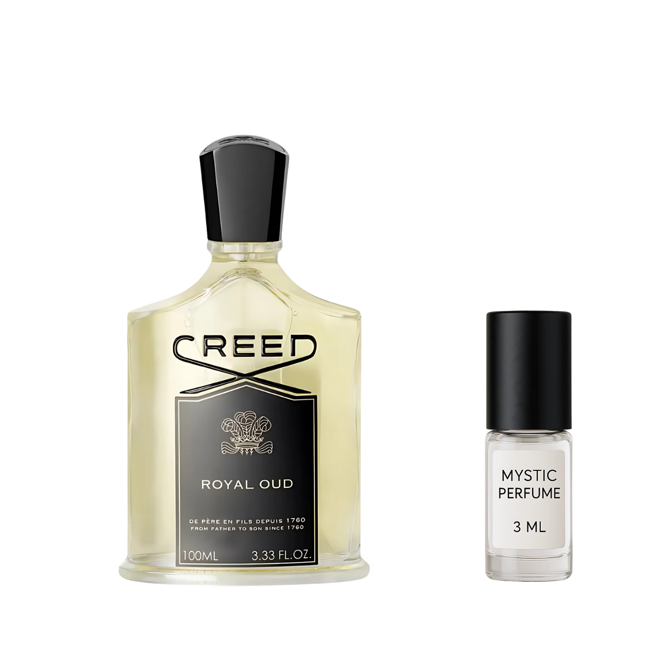 Creed Royal Oud sample vial label detail