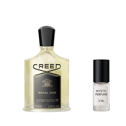 Creed Royal Oud sample vial label detail