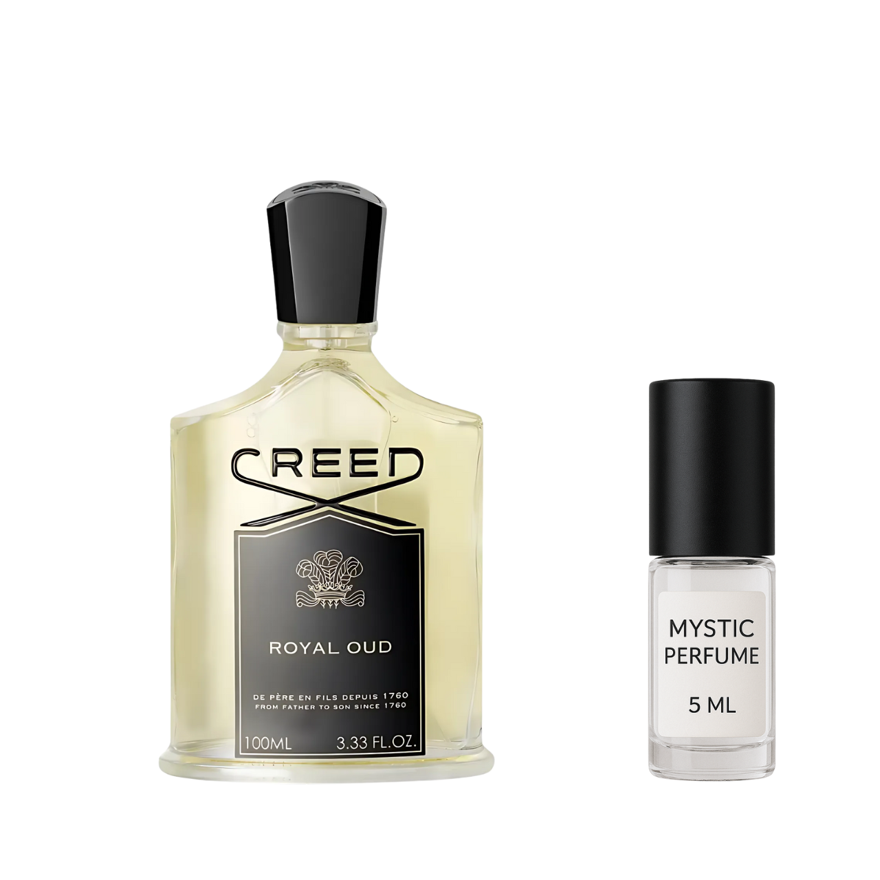 Creed Royal Oud sample vial label detail