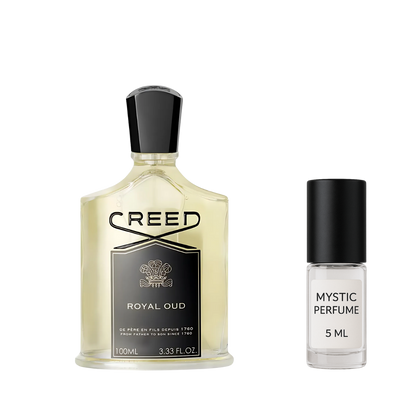 Creed Royal Oud sample vial label detail