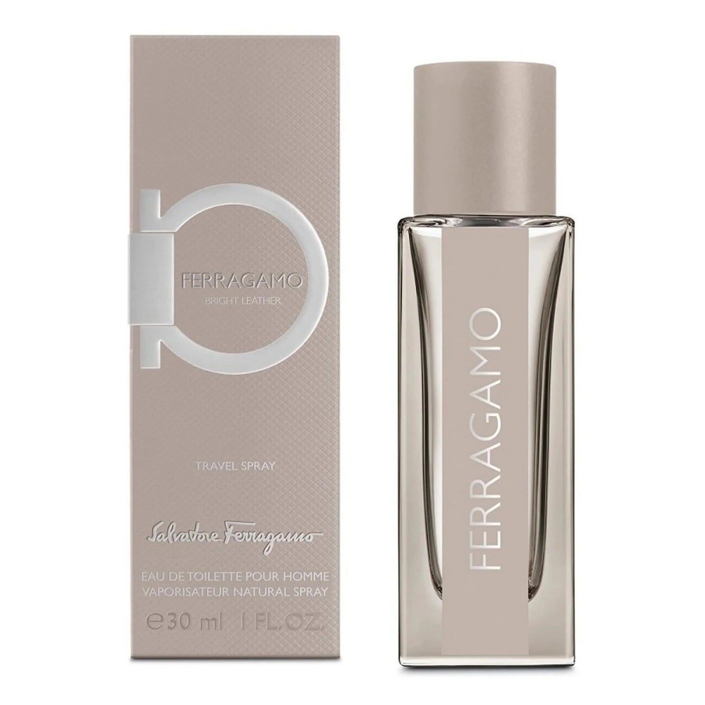 Salvatore Ferragamo Bright Leather Eau de Toilette bottle and box