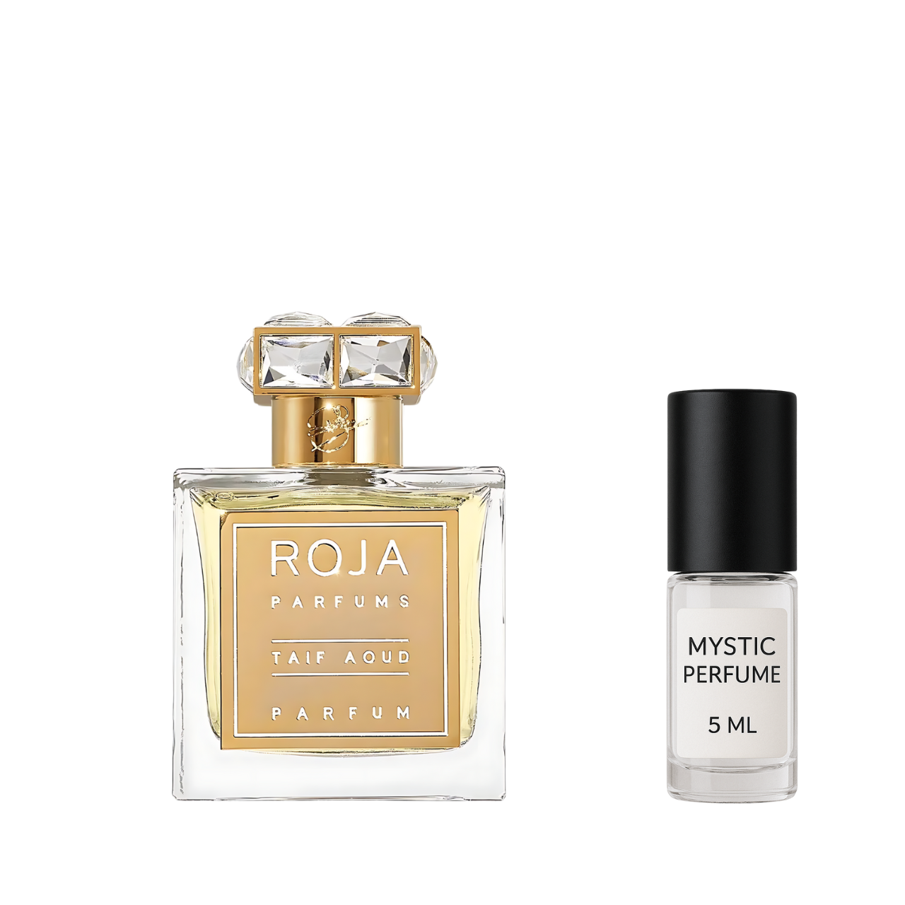Roja Taif Aoud sample vial label detail