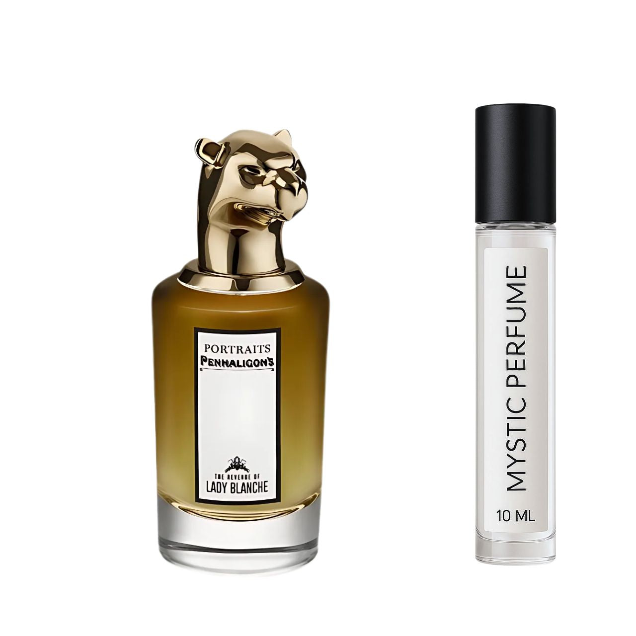 Penhaligon's The Revenge of Lady Blanche sample vial label detail