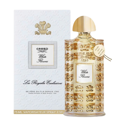 Creed White Flowers bottle and box