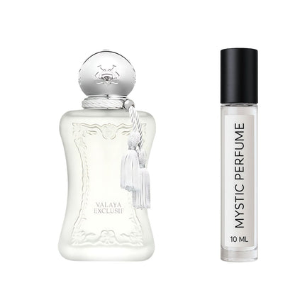 Parfums de Marly Valaya Exclusif Parfum sample vial label detail