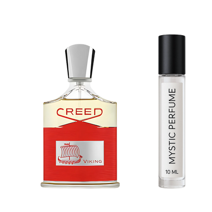 Creed Viking sample vial label detail