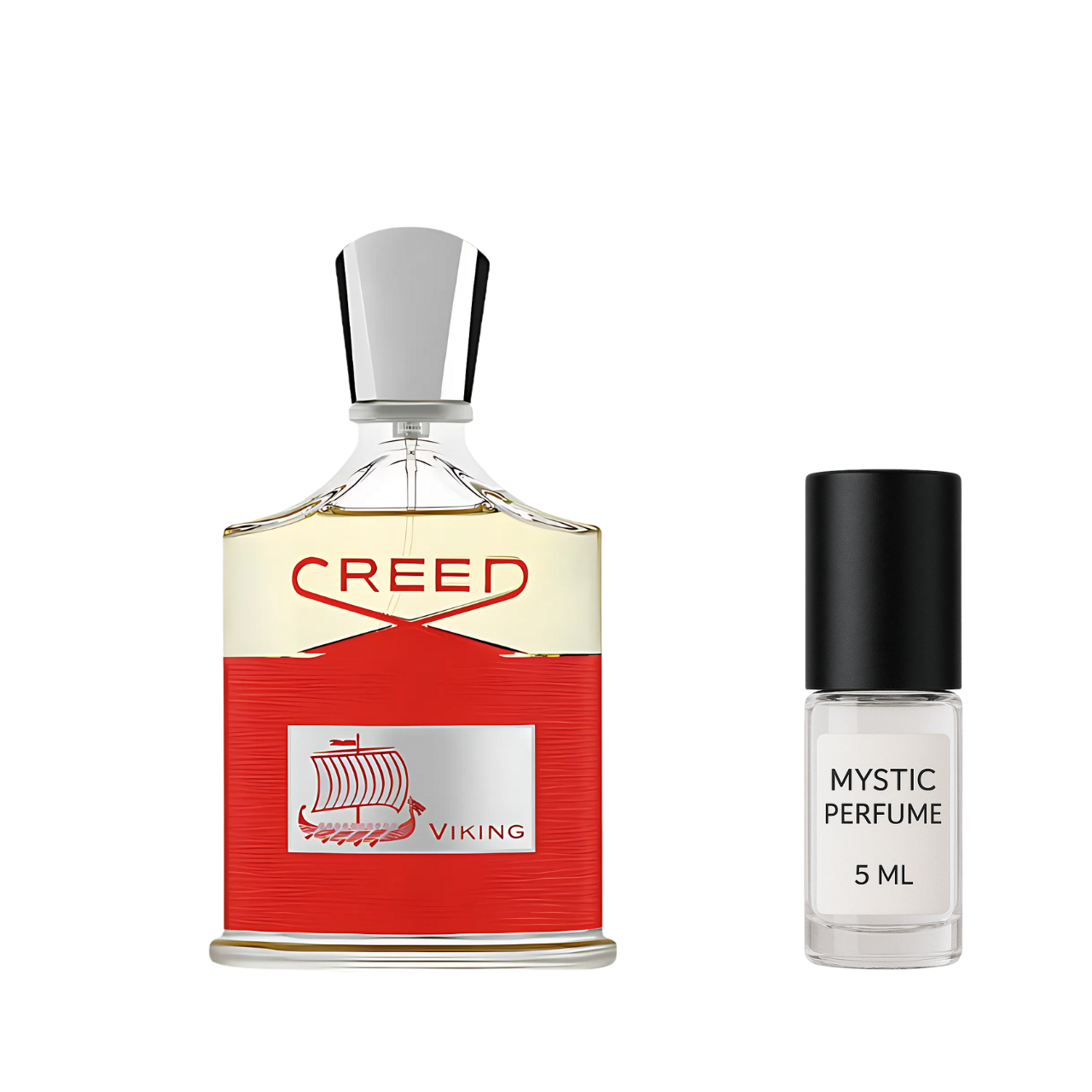 Creed Viking sample vial label detail