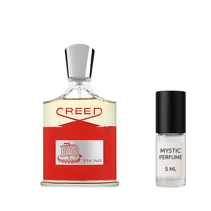 Creed Viking sample vial label detail