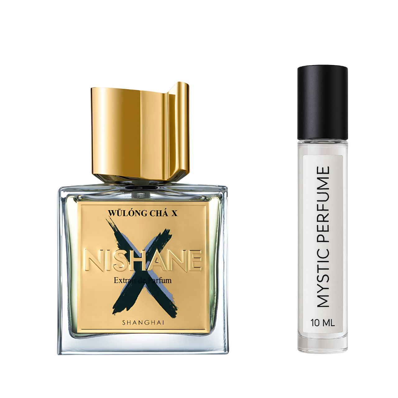 Nishane Wulong Cha X sample vial label detail