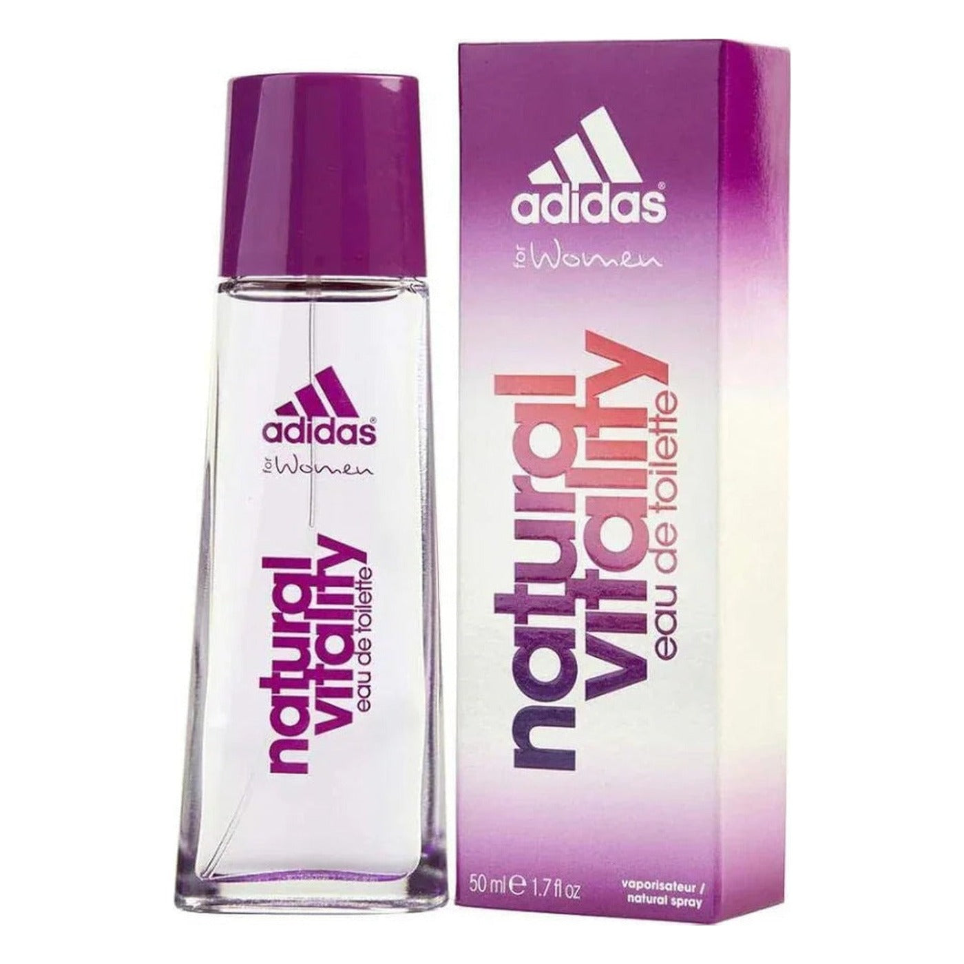 Adidas Natural Vitality Eau de Toilette packaging box