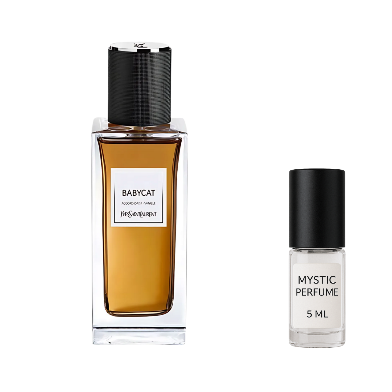 Yves Saint Laurent Babycat Eau de Parfum sample vial label detail