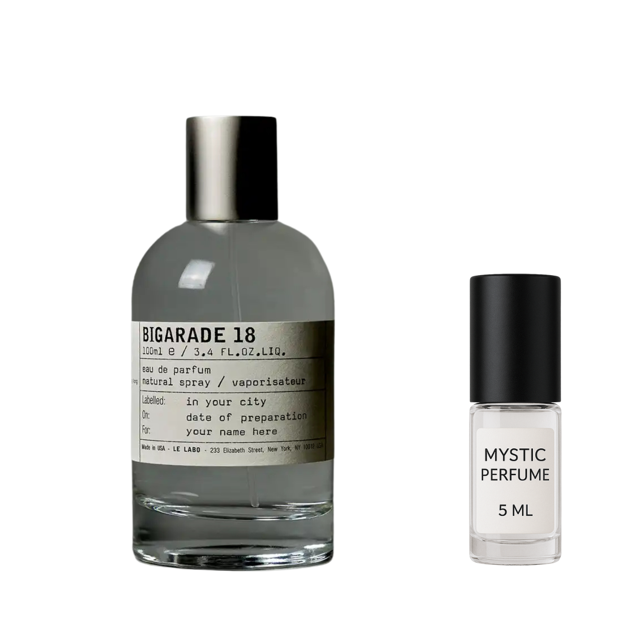 Le Labo Bigarade 18 sample vial label detail