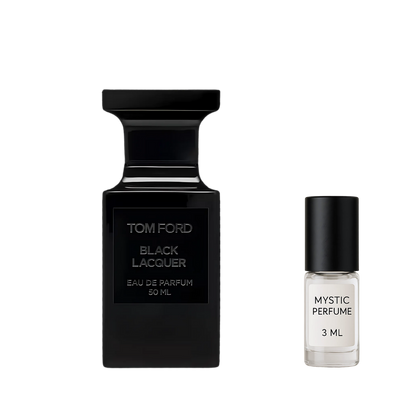 Tom Ford Black Lacquer sample vial label detail