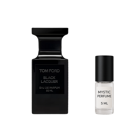 Tom Ford Black Lacquer sample vial label detail