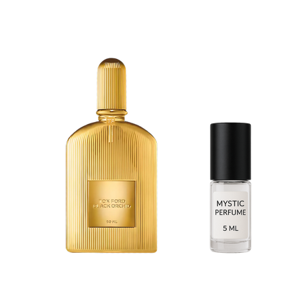 Tom Ford Black Orchid Parfum sample vial label detail