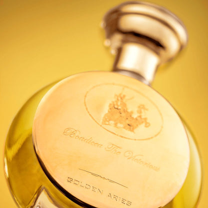 Boadicea the Victorious Golden Aries bottle and box
