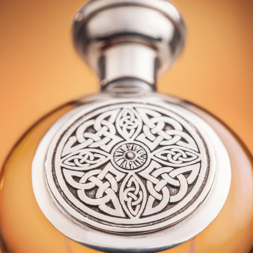 Boadicea the Victorious Torc bottle close-up detail
