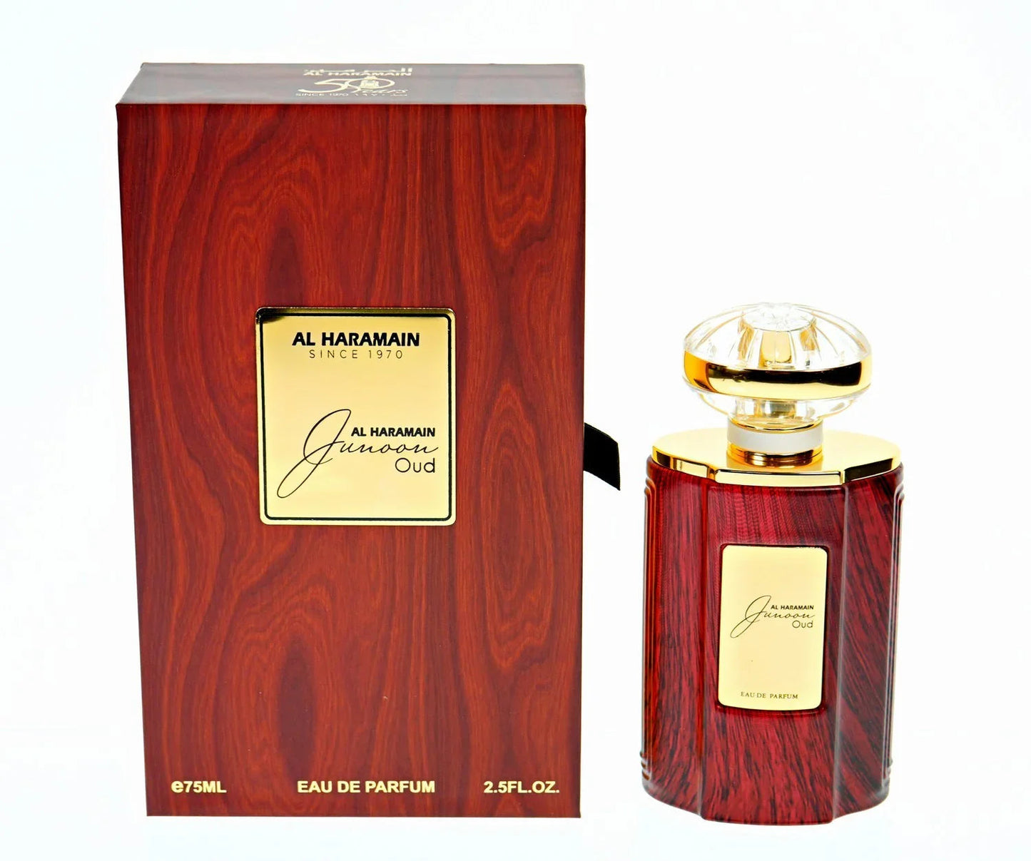Al Haramain Junoon Oud Eau de Parfum perfume bottle