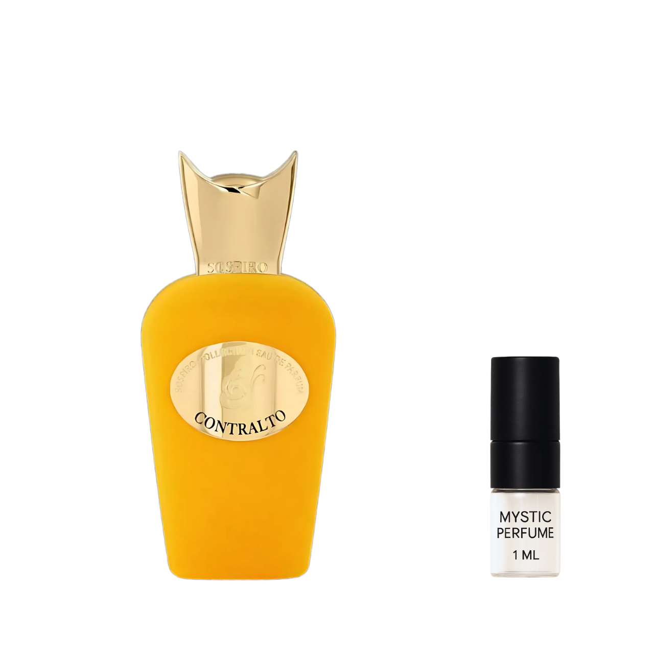 Sospiro Contralto sample vial label detail