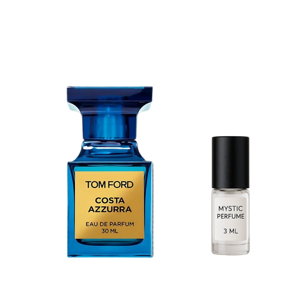 Tom Ford Costa Azzurra Eau de Parfum sample vial label detail