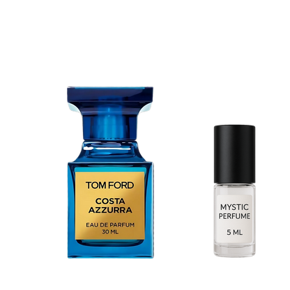 Tom Ford Costa Azzurra Eau de Parfum sample vial label detail