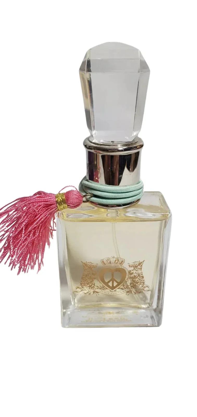 Juicy Couture Peace Love & Juicy Couture Eau de Parfum bottle close-up detail