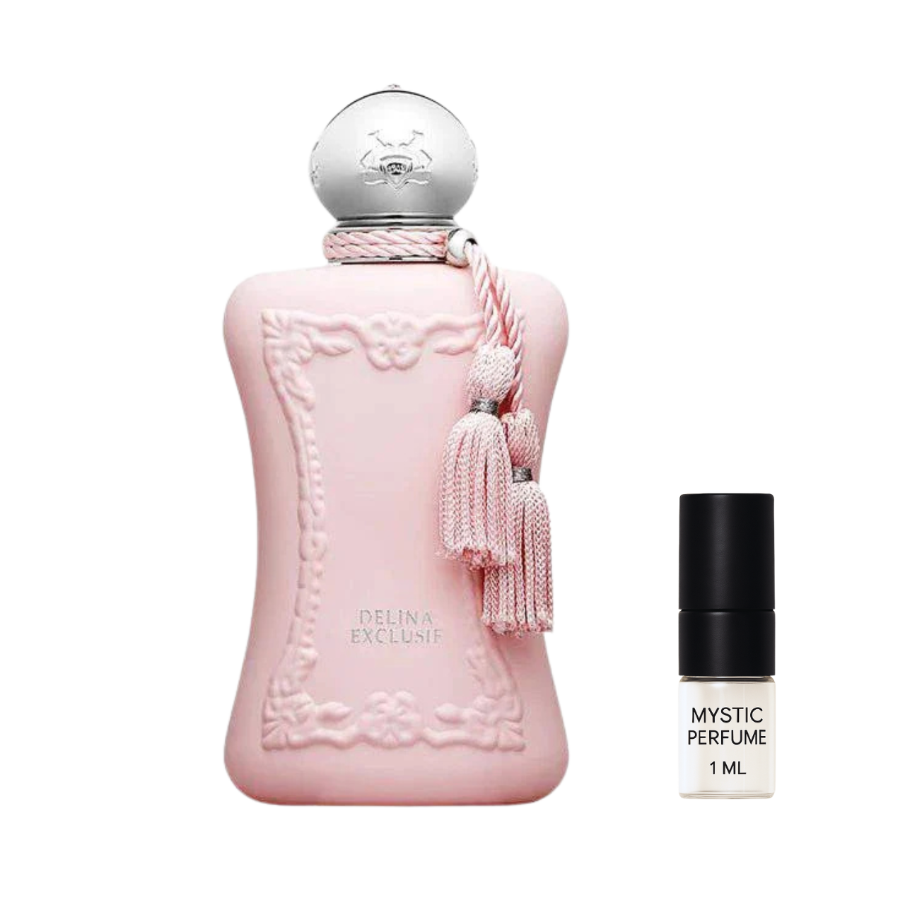 Parfums de Marly Delina Exclusif Parfum sample vial label detail
