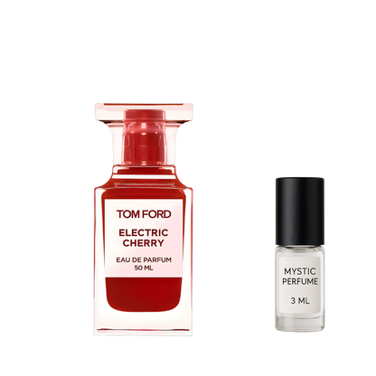 Tom Ford Electric Cherry sample vial label detail