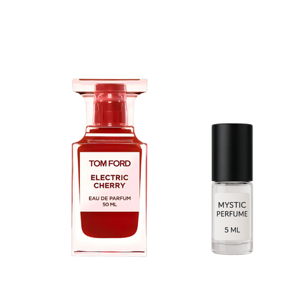 Tom Ford Electric Cherry sample vial label detail