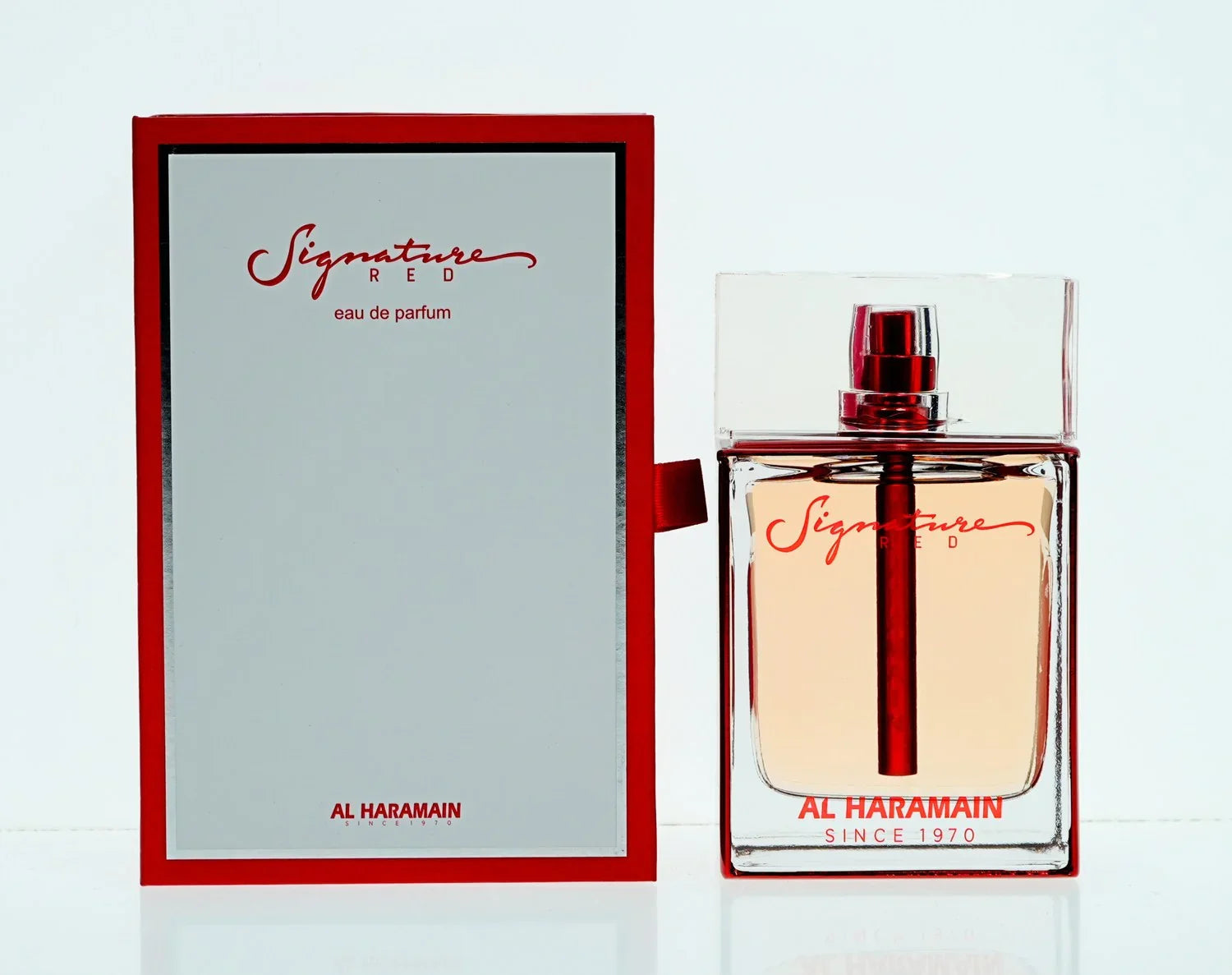 Al Haramain Signature Red Eau de Parfum perfume bottle