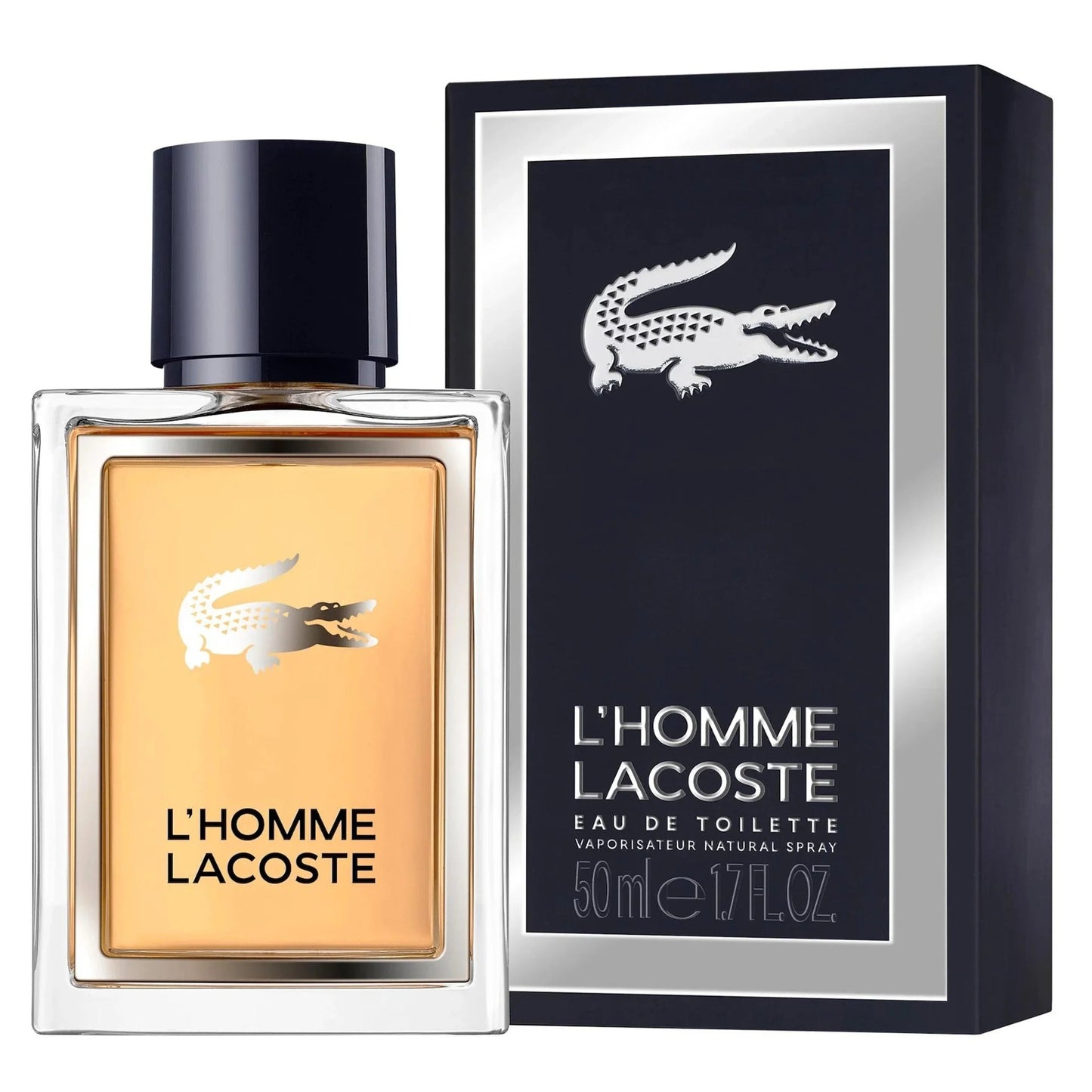 Lacoste L'Homme Eau de Toilette bottle close-up detail