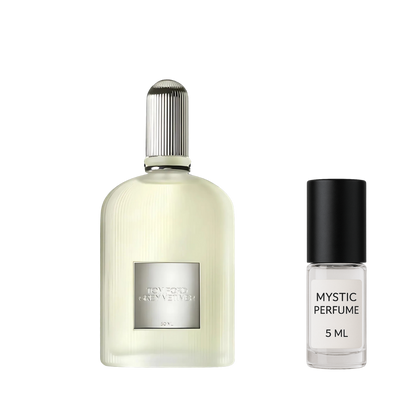 Tom Ford Grey Vetiver Eau de Parfum sample vial label detail