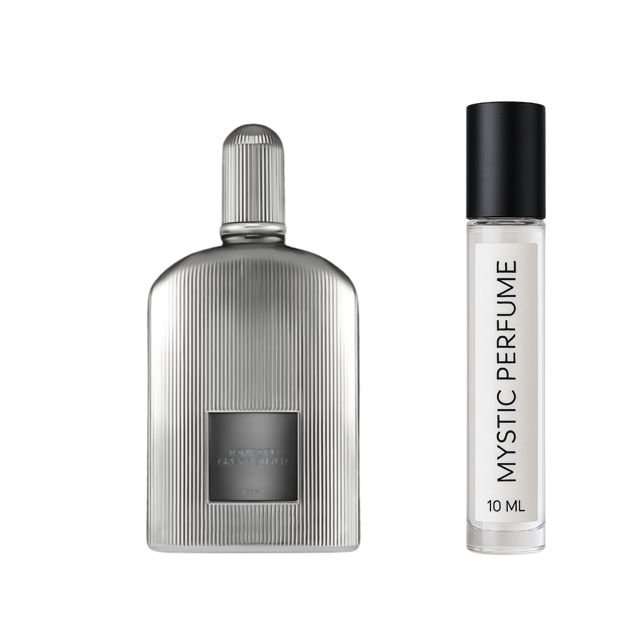 Tom Ford Grey Vetiver Parfum sample vial label detail