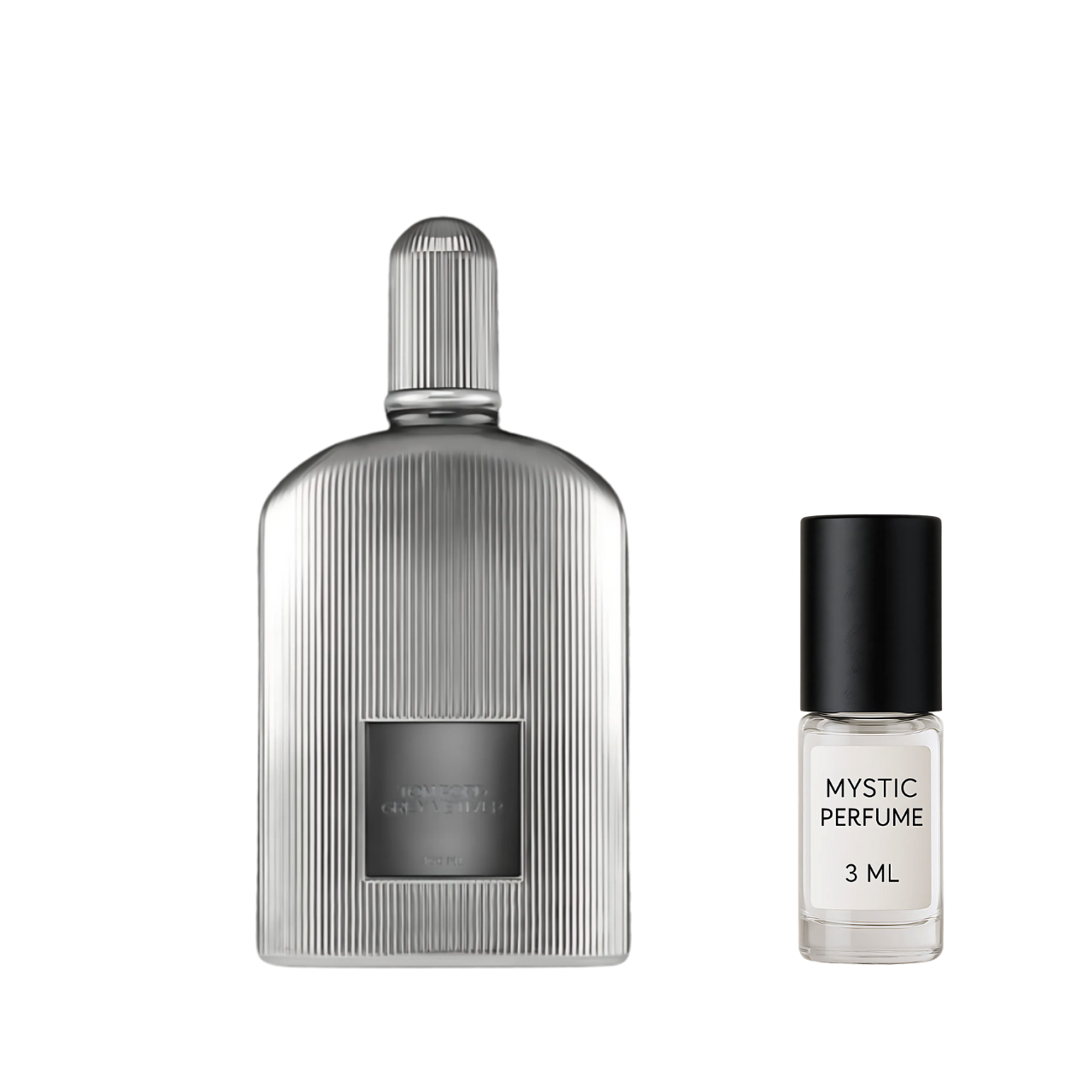 Tom Ford Grey Vetiver Parfum sample vial label detail