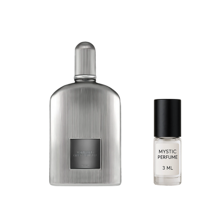 Tom Ford Grey Vetiver Parfum sample vial label detail