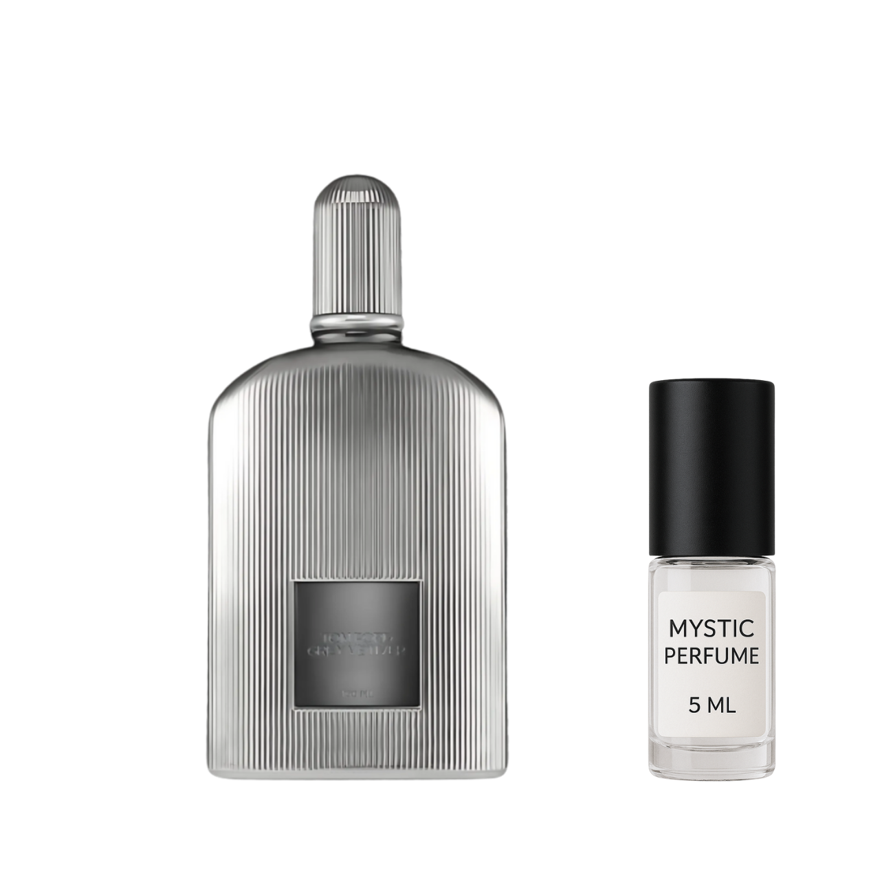 Tom Ford Grey Vetiver Parfum sample vial label detail