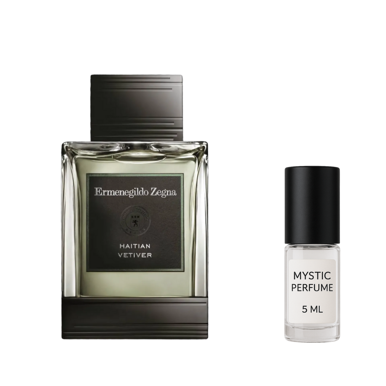 Ermenegildo Zegna Haitian Vetiver Eau de Toilette sample vial label detail